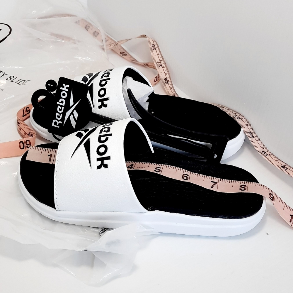 Reebok Kids Slide White Sandals NWT - Picture 7 of 11